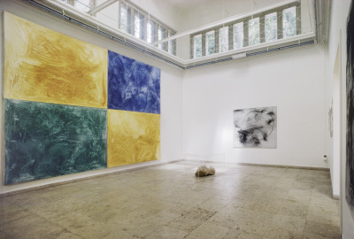 Innenansicht des Pavillons mit 