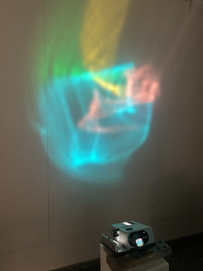 Projektion mit Farbspiel